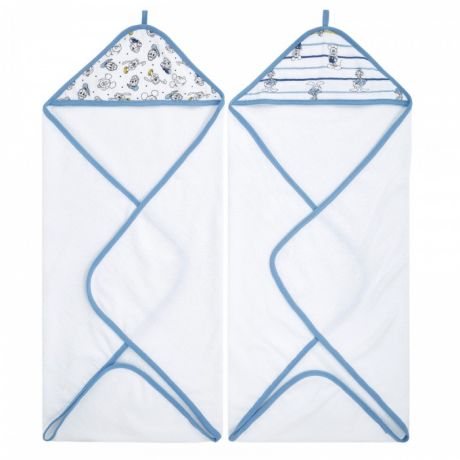 Полотенца Aden&Anais Набор полотенец с уголком Mickey stargazer Essentials 76x76 см 2 шт.