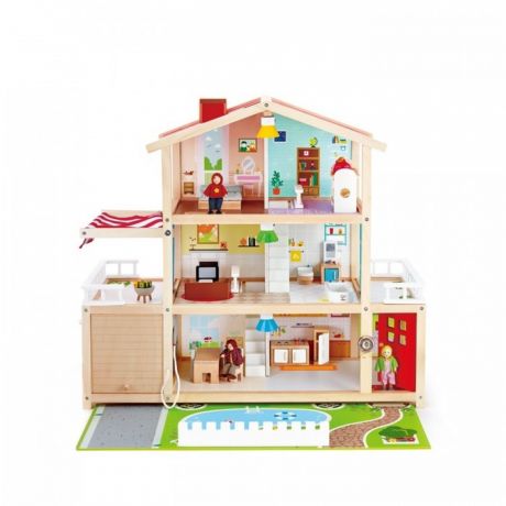 Кукольные домики и мебель Hape Кукольный семейный особняк
