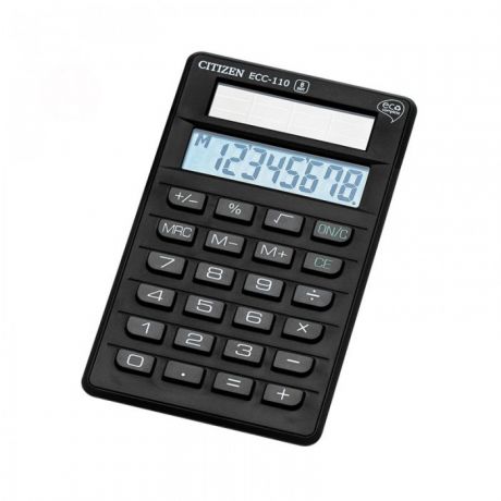 Канцелярия Citizen Калькулятор карманный ECC110 8 разрядов