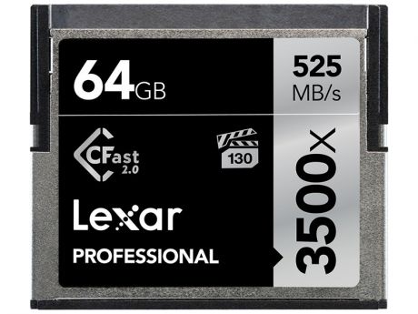 Карта памяти 64Gb - Lexar Compact Flash 3500x LC64GCRBEU3500