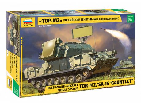 Сборная модель Zvezda Российский зенитно-ракетный комплекс ТОР M2 3633
