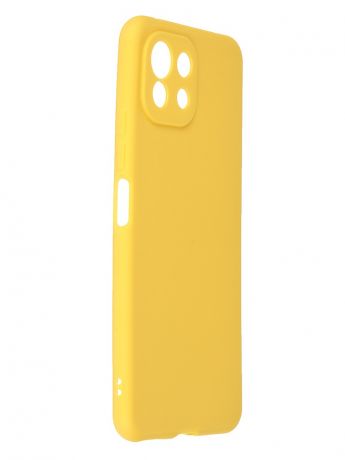 Чехол Zibelino для Xiaomi Mi 11 Lite Soft Matte Yellow ZSM-XIA-MI11-LITE-CAM-YEL
