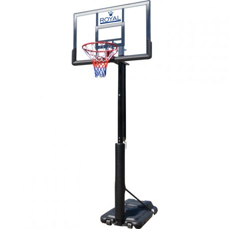 Мобильная баскетбольная стойка Royal Fitness 50", поликарбонат, арт. S025S