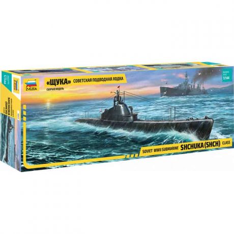 Сборная модель Звезда Советская подводная лодка Щука 1/144 - ZV-9041