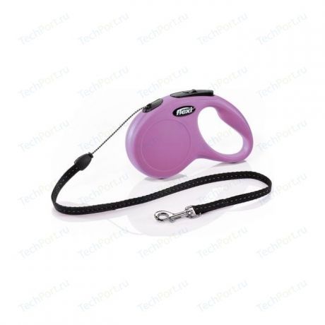 Рулетка Flexi New Classic CAT XS трос 3м розовая для кошек до 8кг