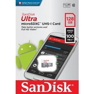 Карта памяти Sandisk microSDXC 128Gb Class 10 Ultra UHS-I 100MB/s (SDSQUNR-128G-GN6MN)