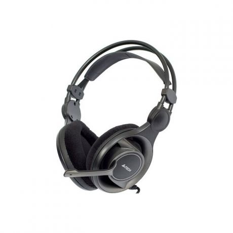 Гарнитура A4Tech HS-100 черный/серый