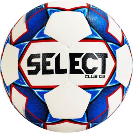Мяч футбольный Select Club DB арт. 810220-002, р.4, 32п, ТПУ, термо+руч. сш, рез.кам, бело-сине-крас