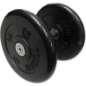 Гантель неразборная MB Barbell с вращающающейся хромированной ручкой, 3,5 кг