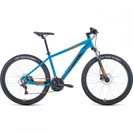 Велосипед Forward Apache 27.5 3.0 Disc 21 бирюзовый/оранжевый