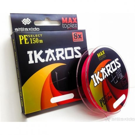 Леска плетёная Shii Saido Ikaros 8X, L-150 м, d-0,083 мм, test-3,62 кг, light pink