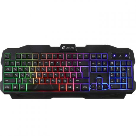 Клавиатура Oklick 757G MADNESS черный USB for gamer LED