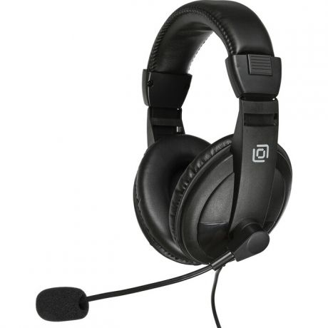 Гарнитура Oklick HS-M137V черный 1.8м мониторные оголовье