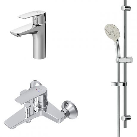 Комплект смесителей Am.Pm Gem с душем, хром (F90A10000, F90A02100, F0170A000)