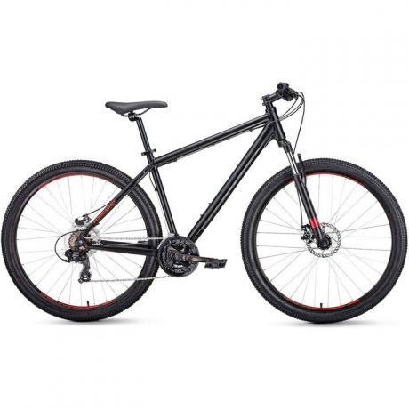 Велосипед Forward APACHE 27,5 2.0 disc (рост 21") 2020, черный мат.
