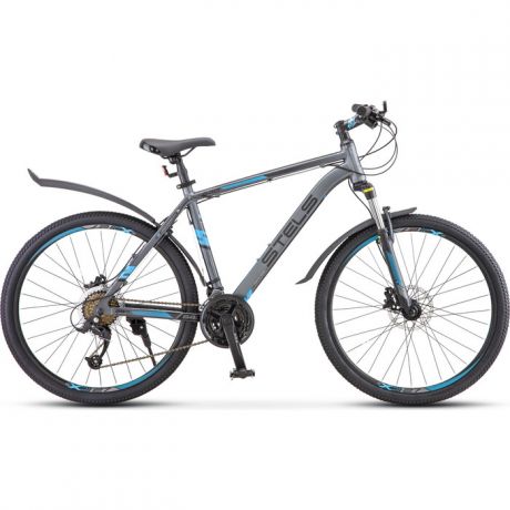 Велосипед Stels Navigator-640 D 26" V010 17" АНТРАЦИТОВЫЙ/ЗЕЛЕНЫЙ