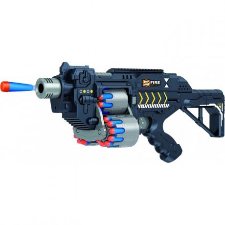 Автомат Le Neng Toys черный на батарейках с мягкими пулями - G2B