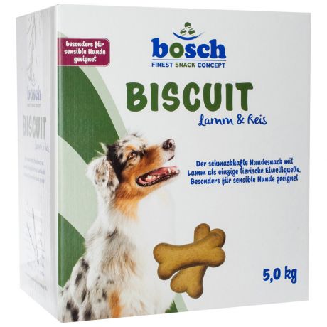 Лакомство Bosch Biscuit Ягнёнок и рис для собак 5 кг