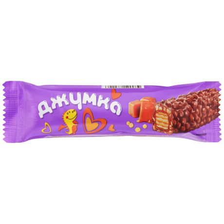 Вафли Джумка с мягкой карамелью и воздушной кукурузой 37 г