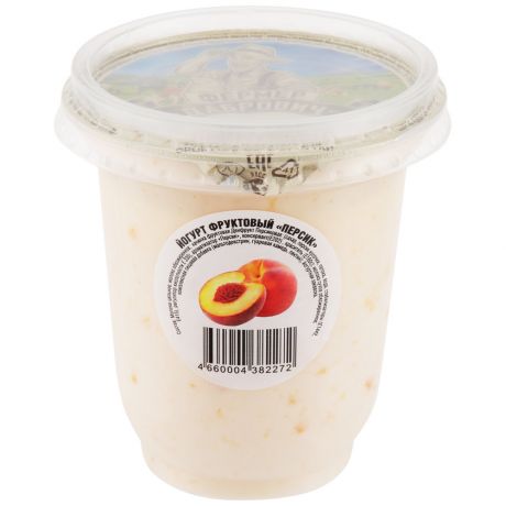 Йогурт Фермер Дабрович с кусочками персика 2.5% 350 г