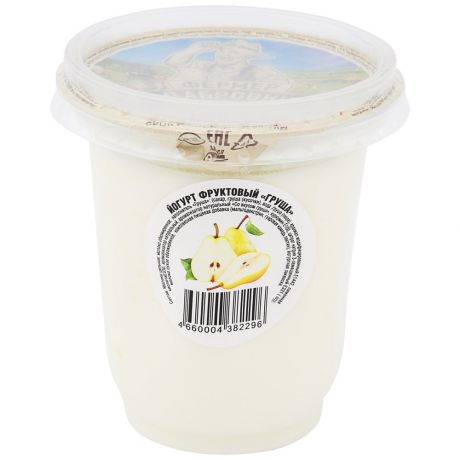Йогурт Фермер Дабрович с кусочками груши 2.5% 350 г