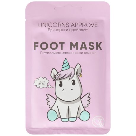 Маска-носки для ног Unicorns Approve Питательная 18 г