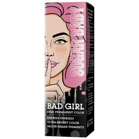 Бальзам оттеночный BAD GIRL Sugar Baby пастельный розовый 150 мл