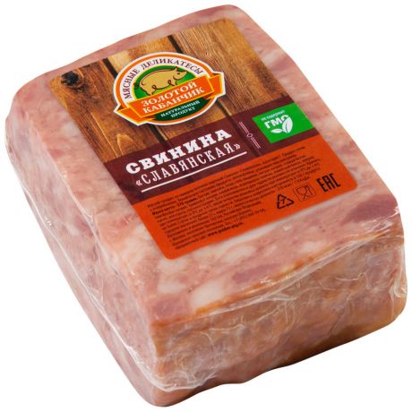 Свинина копчено-вареная Золотой Кабанчик Славянская 370 г