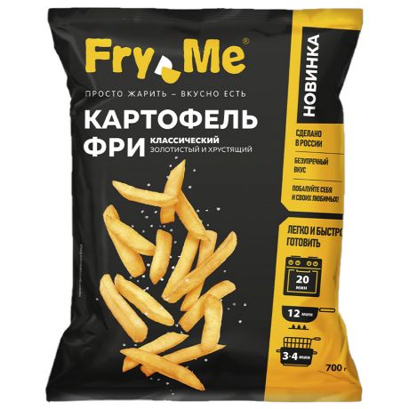 Картофель фри Fry Me классический замороженный 700 г