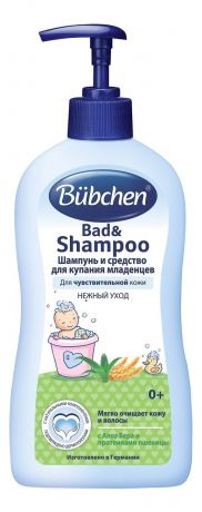 Шампунь и средство для купания младенцев Нежный уход Bad & Shampoo: Шампунь 400мл