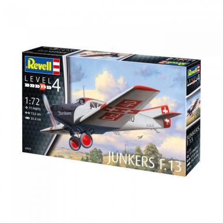 Сборные модели Revell Сборная модель пассажирский самолёт Юнкерс F.13 1:72