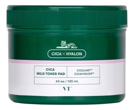 Мягкие тонер-пэды для лица с центеллой Cica Mild Toner Pad 60шт/130мл