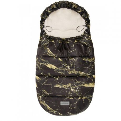 Конверты для новорожденных AmaroBaby Конверт зимний меховой Snowy Baby Мрамор 105 см