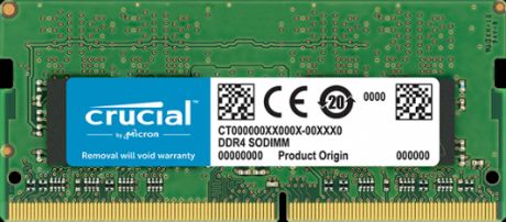 Оперативная память для ноутбука 4Gb (1x4Gb) PC4-25600 3200MHz DDR4 SO-DIMM CL22 Crucial CT4G4SFS632A