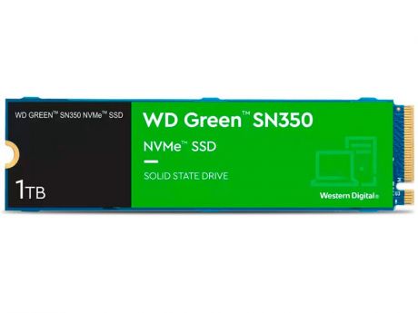 Твердотельный накопитель Western Digital SN350 NVMe 1Tb Green WDS100T3G0C
