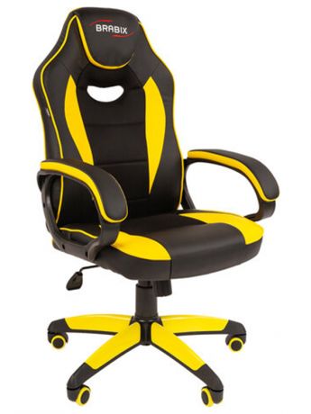 Компьютерное кресло Brabix Blaze GM-162 Black-Yellow 532579