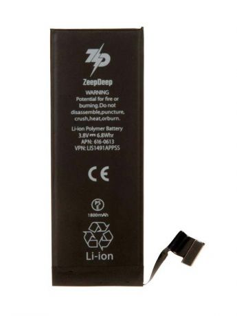 Аккумулятор ZeepDeep для APPLE iPhone 5 1800mAh 782641