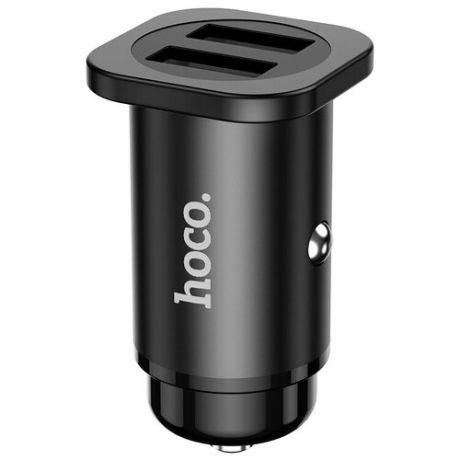 Автомобильное зарядное устройство HOCO NZ4 Wise, 2*USB, 2.4A, черный