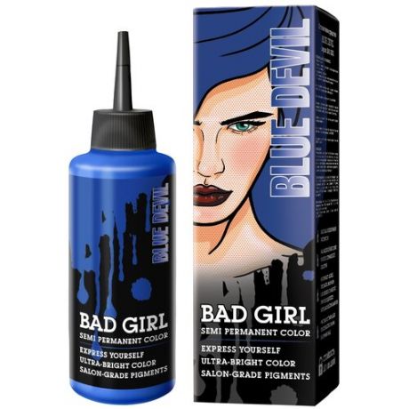 Оттеночный бальзам-пигмент прямого действия BAD GIRL BASIC Blue devil, синий, 150 мл