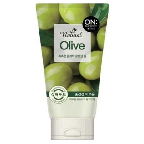 Пенка для умывания ON THE BODY Natural Olive с маслом оливы, 120 г