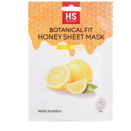 VO7 Botanical Fit Honey Тканевая маска с мёдом и экстрактом лимона, 28 г
