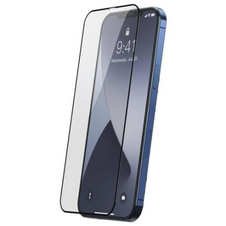 Защитное стекло Baseus Full-screen Tempered Glass Film (SGAPIPH67N-KC01) для iPhone 12 Pro Max (Black)