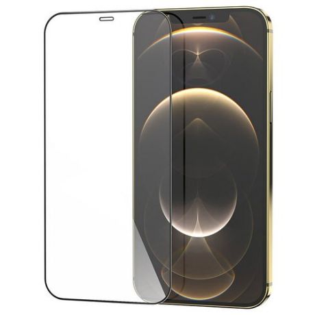 Защитное стекло на iPhone 12 Pro Max (6.7) G5, Hoco, Full screen silk screen HD tempered glass,черное