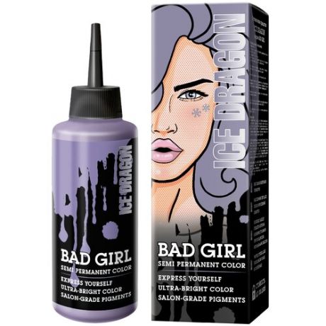 Краситель прямого действия BAD GIRL Ice Dragon пастельный серый, 150 мл