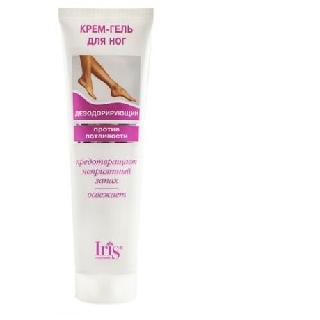 IRIS cosmetic Крем-гель для ног дезодорирующий 100 мл туба
