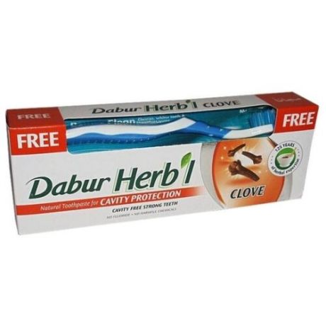 Зубная паста + щетка Dabur Herb’l Гвоздика