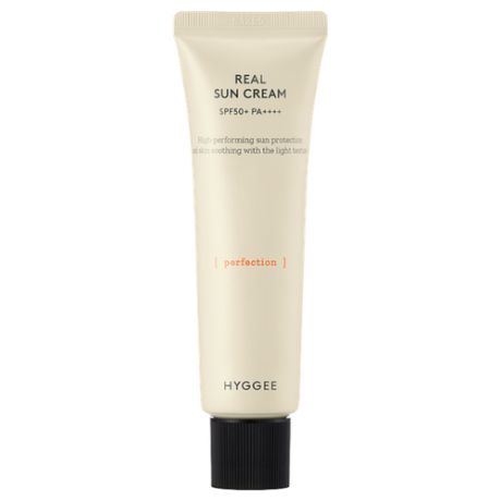 HYGGEE real sun cream SPF 50+ PA++++ - Нежный солнцезащитный крем
