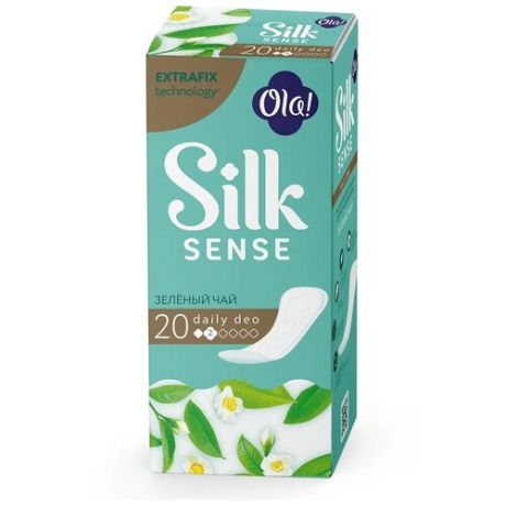 Ola! SILK SENSE DAILY DEO Прокладки женс. гигиенич. впитыв. на каждый день Зеленый чай 20 шт/упак.