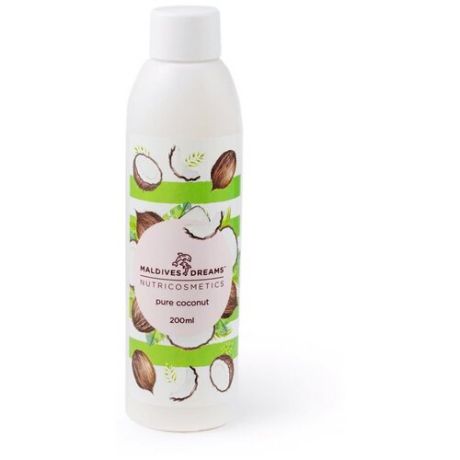 Натуральное кокосовое масло для волос И тела / MALDIVES DREAMS™, 200ml