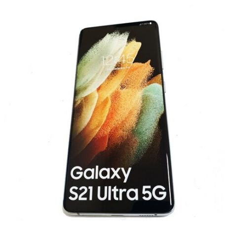 Муляж смартфон Samsung Galaxy S21 Ultra 6,9" SM-G998 серебристый, оригинальный статичный 228гр.